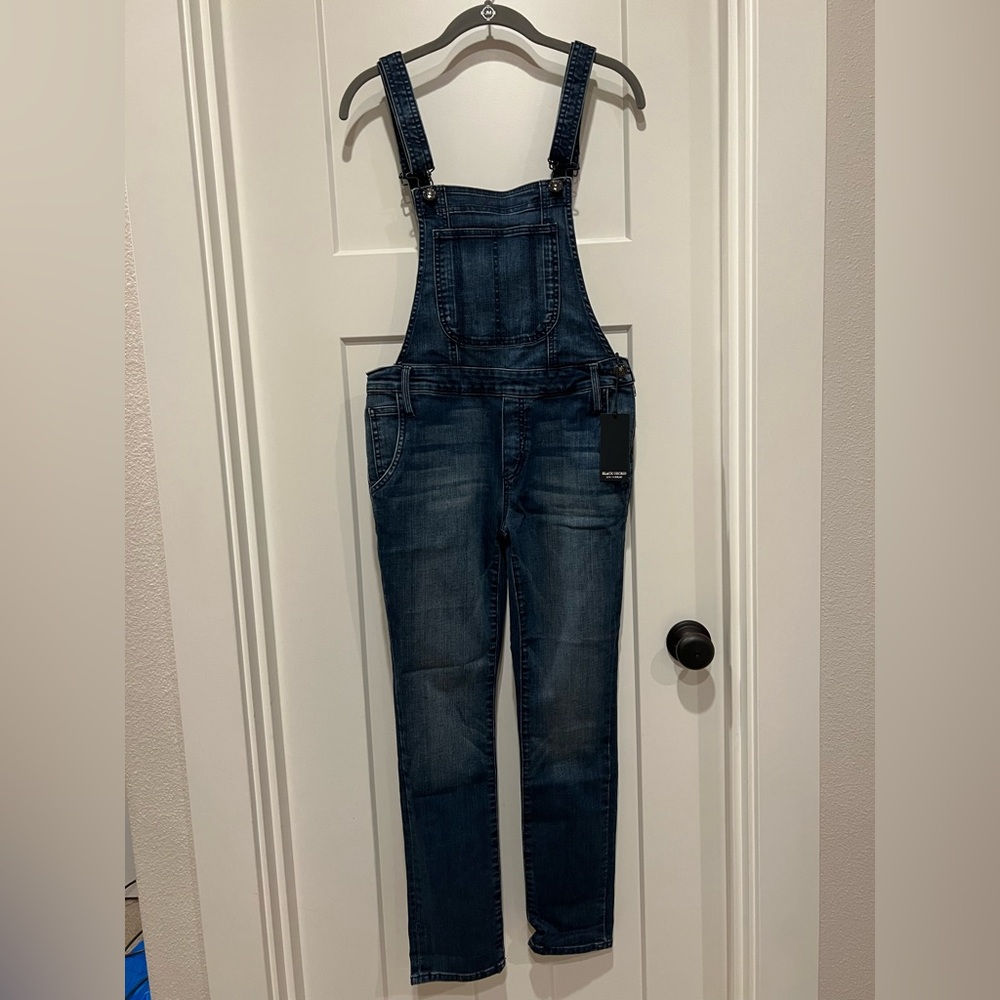 NWOT Black Orchid Denim Skinny Leg Overalls